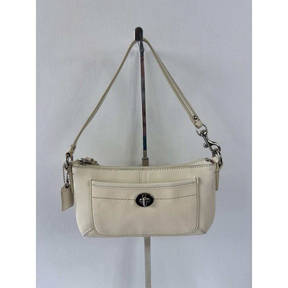 Coach Cream Wristlet Clutch